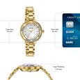 Sonata Festive Quartz Analog Silver Dial Gold Metal Strap Watch For Women - image number 3