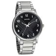 Sonata Smart Plaid Quartz Analog Black Dial Stainless Steel Strap Watch for Men - image number 0