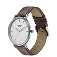 Sonata Poze Quartz Analog Silver Dial Brown Leather Strap Watch For Men - image number 3