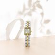 Poze By Sonata Quartz Analog Golden Dial Golden Metal Strap Watch For Women