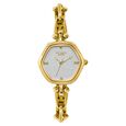 Poze Poze Quartz Analog White Dial Golden Metal Strap Watch For Women - image number 1