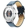 Sonata Unveil Quartz Multifunction Silver Dial Leather Strap Watch for Men - image number 1