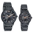 Sonata Wedding Edit Quartz Analog Black Dial Stainless Steel Strap Watch For Pair - image number 2
