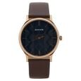 Knot Blue Dial Leather Strap Watch for Men - image number 1