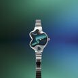 Northern Lights Inspired Poze By Sonata Quartz Analog Blue Dial Silver Metal Strap Watch - image number 0