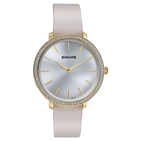 Sonata Wedding Edit Quartz Analog Silver Dial Stainless Steel Strap Watch For Women - image number 1