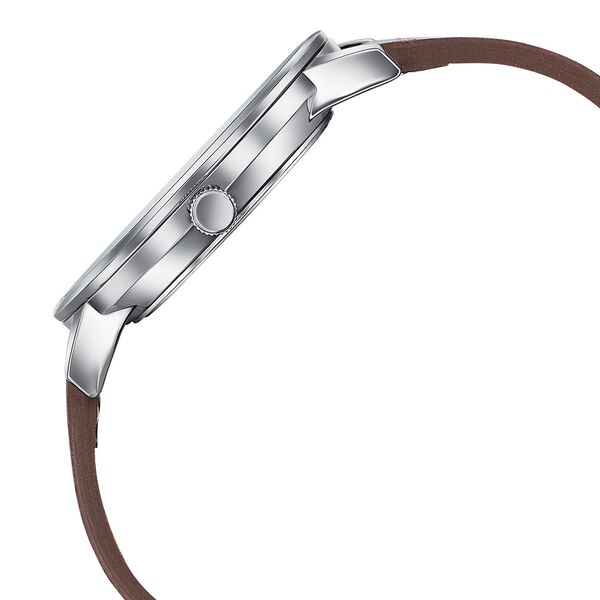 Sonata Poze Quartz Analog Brown Dial Brown Leather Strap Watch For Men - image number 5