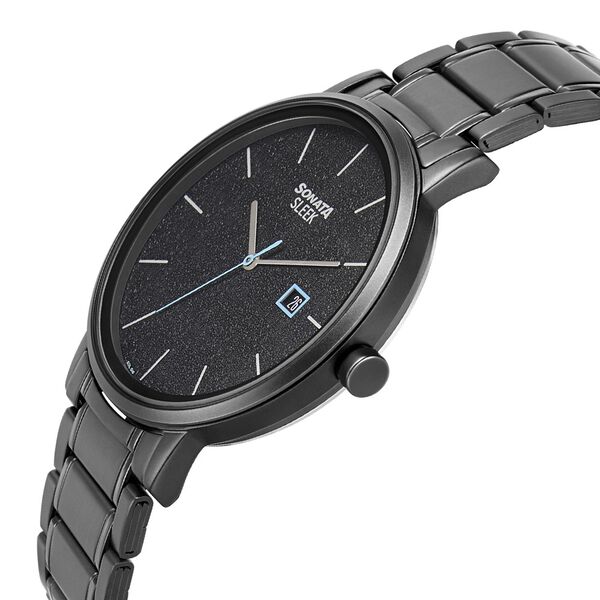 Sonata Quartz Analog with Date Stainless Steel Strap Watch for Men - image number 2