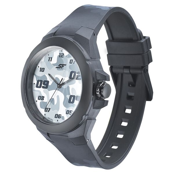 SF Turbo Quartz Analog Multicoloured Dial PU Strap Watch for Men - image number 1