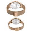 Sonata Modern Bandhan Quartz Analog Black Dial Rose Gold Stainless Steel Strap Watch For Couple - image number 4