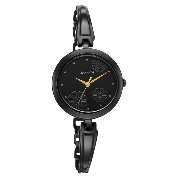 Sonata Utsav Black Dial Watch for Women - image number 0