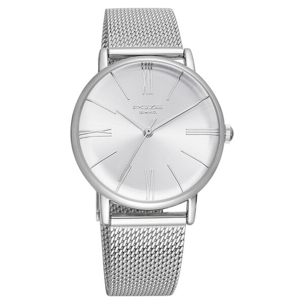 Poze by Sonata Quartz Analog Silver Dial Stainless Steel Strap Watch for Women - image number 1
