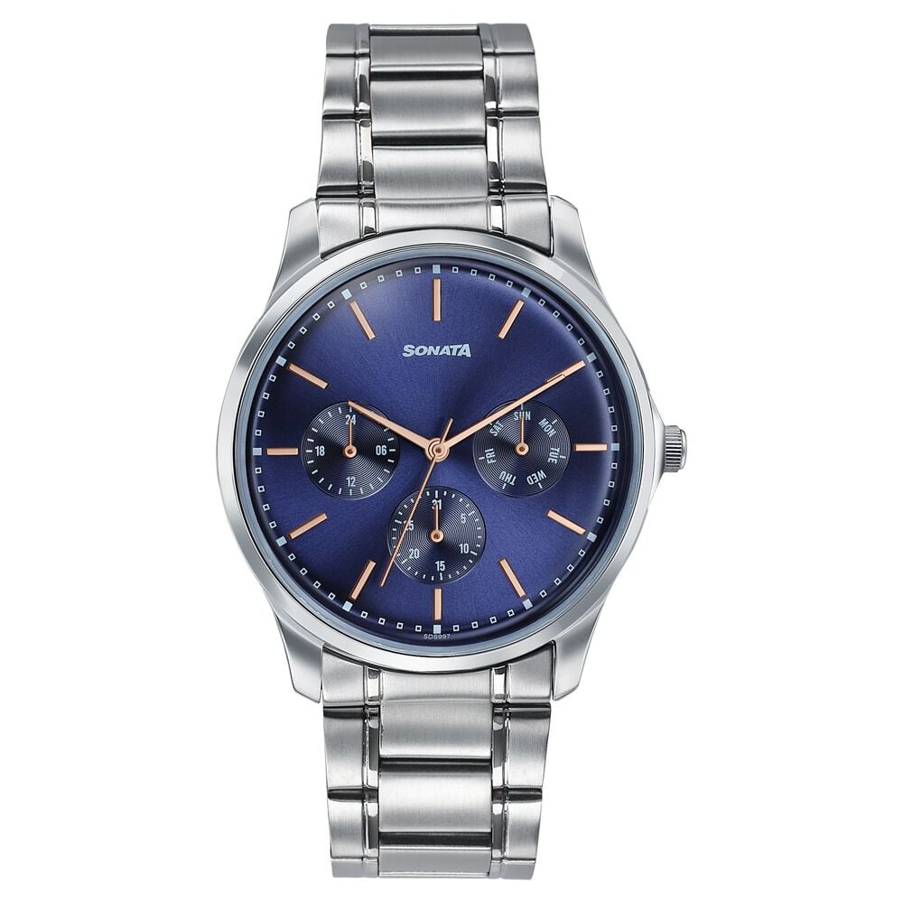 Sonata Men's Work Wear Navy dial Watch - Premium Multifunction design for everyday style-picture-14