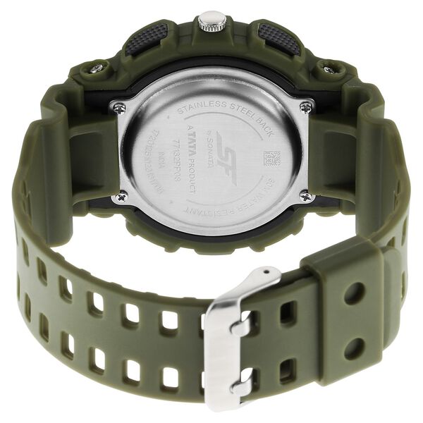 Sonata SF Dreamer Series Quartz Digital Analog Digital Black Plastic Strap for Men - image number 3