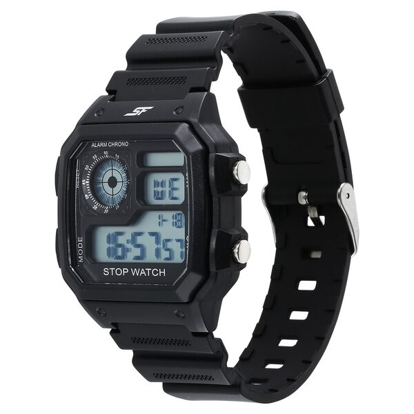 SF Hexa Digital Dial Unisex Watch With Polyurethane Strap - image number 1