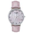 Sonata Poze Quartz Analog Pink Mother Of Pearl Dial Pink Color Leather Strap Watch For Women - image number 1