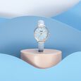 Sonata Poze Quartz Analog Blue Dial Blue Colour Leather Strap Watch For Women - image number 0