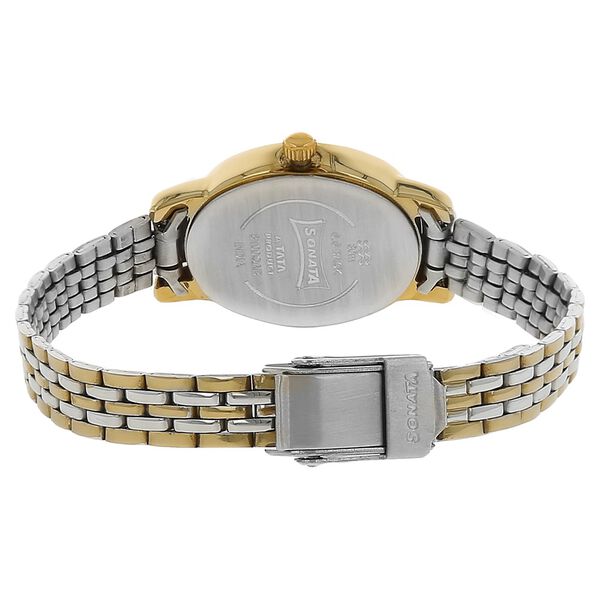 Sonata Quartz Analog Silver Dial Stainless Steel Strap Watch for Women - image number 3