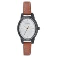 Sonata Essentials White Dial Women Watch With Leather Strap