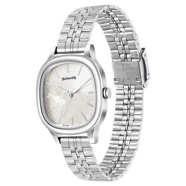 Sonata Linnea Silver Dial Women Watch With Stainless Steel Strap - image number 1