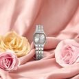 Poze By Sonata Quartz Analog Pink Dial Rose Gold Metal Strap Watch For Women
