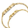Sonata Jashn Quartz Analog Red Dial Golden Metal Strap Watch For Couple - image number 5