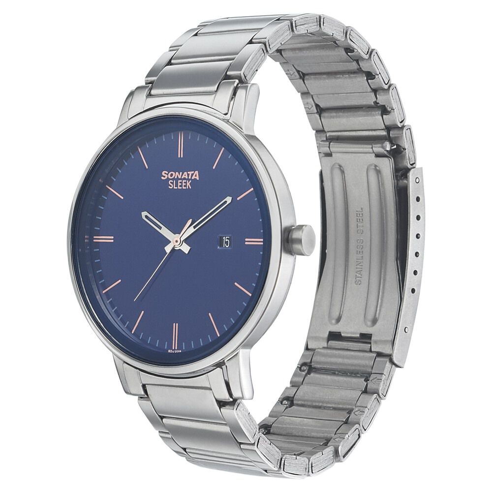 Sonata 77106sm04 analog hotsell watch