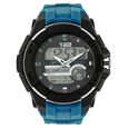 SF Quartz Analog Digital Black Dial Plastic Strap Watch for Men - image number 0