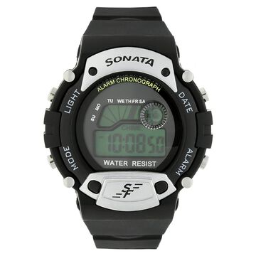 SF Digital Dial Plastic Strap Watch for Men
