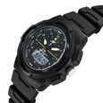 SF Maverick Quartz Digital Ana Digi Black Dial PU Strap Watch For Men - image number 1