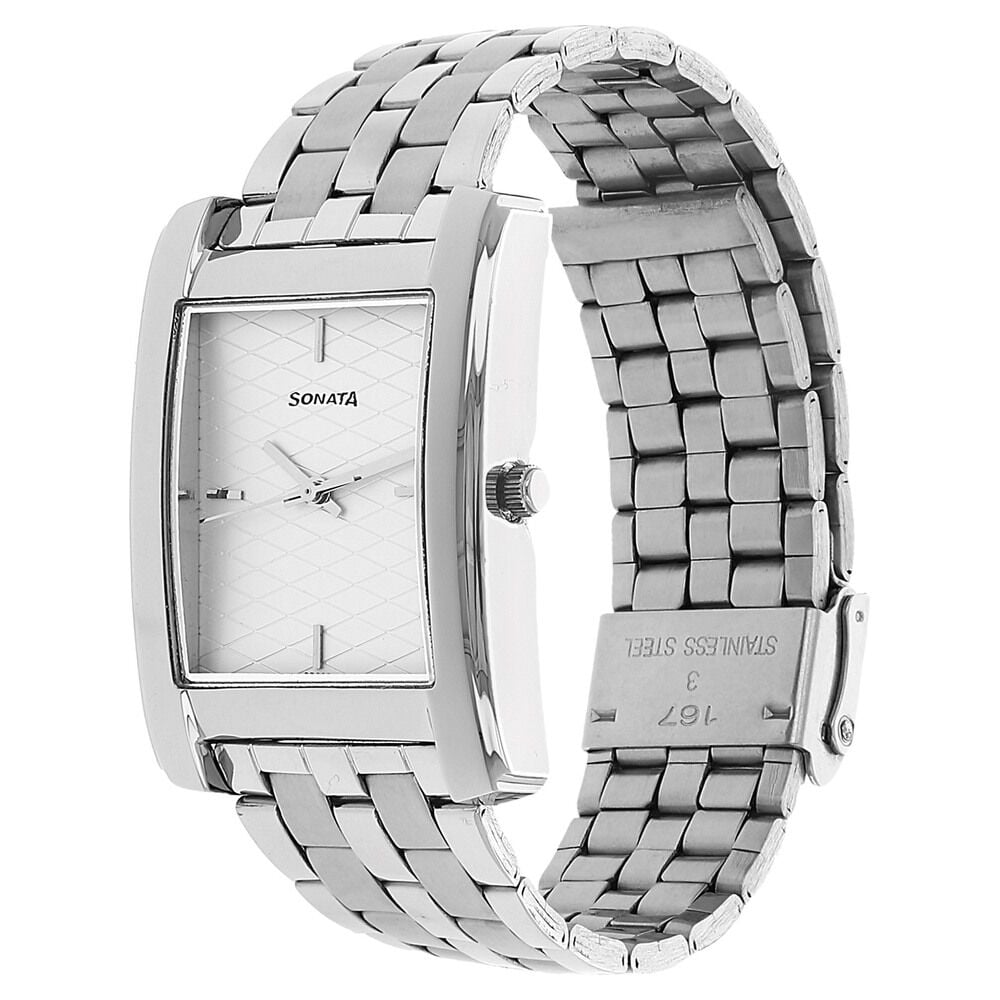 Sonata silver chain watch price top