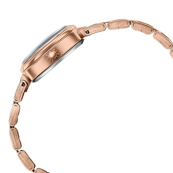 Poze By Sonata Quartz Analog White Dial Rose Gold Stainless Steel Strap Watch For Women - image number 5