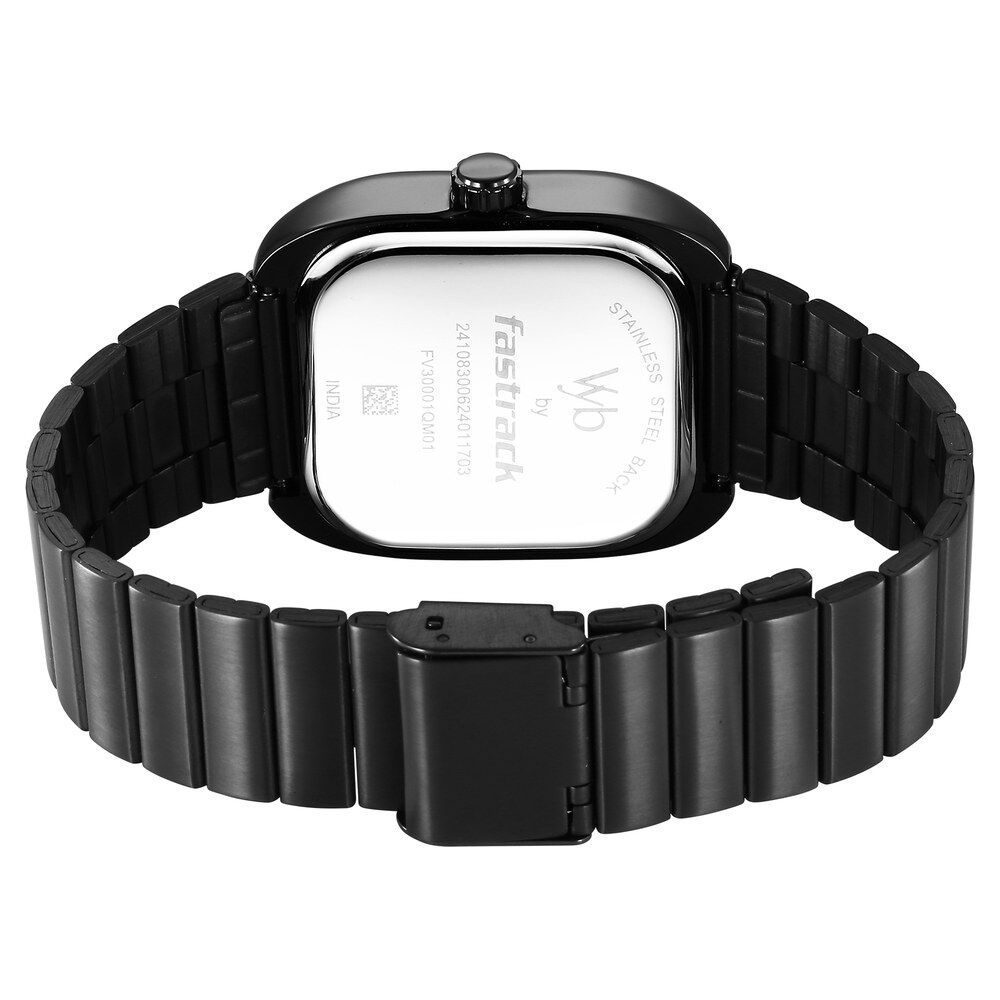 Fastrack Vyb Maverick Quartz Analog Grey Dial Grey Metal Strap Watch For Guys