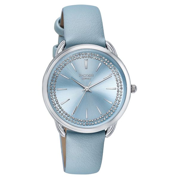 Sonata Poze Quartz Analog Blue Dial Leather Strap Watch For Women - image number 1