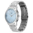 Sonata Poze Quartz Analog Tiffany Blue Dial Silver Coloure Stainless Steel Strap Watch For Men - image number 2