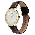 Sonata Wedding Quartz Analog Off White Dial Leather Strap Watch For Men - image number 2