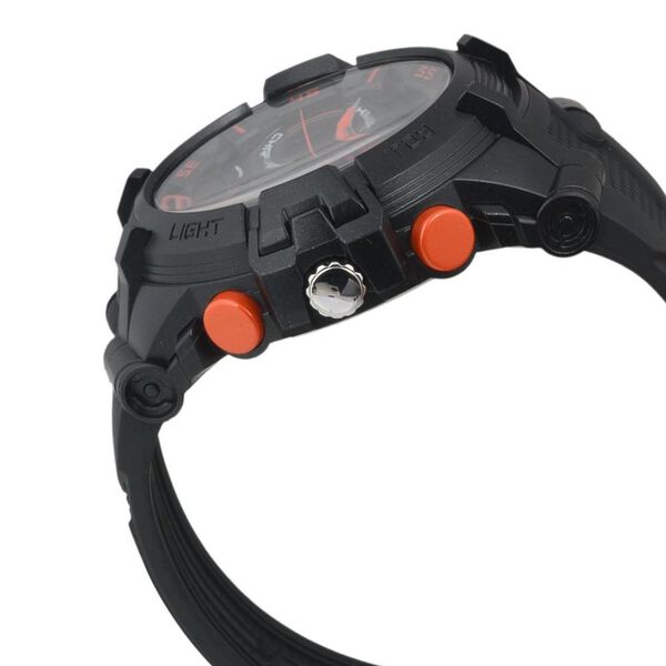 SF Nitro Quartz Analog Digital Dial PU Strap Watch for Men - image number 2