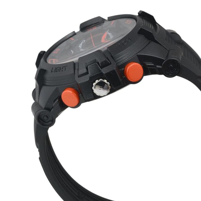 SF Nitro Quartz Analog Digital Dial PU Strap Watch for Men