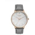 Sonata Poze Quartz Analog White Round Dial Grey Leather Strap Watch For Men - image number 1