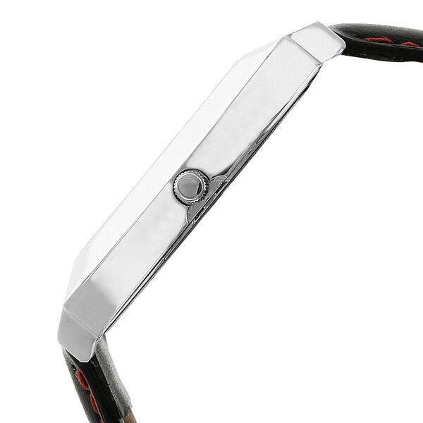 Sonata Quartz Analog with Day and Date Silver Dial Leather Strap Watch for Men - image number 2