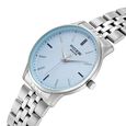 Poze By Sonata Quartz Analog Blue Dial Silver Metal Strap Watch For Men - image number 4
