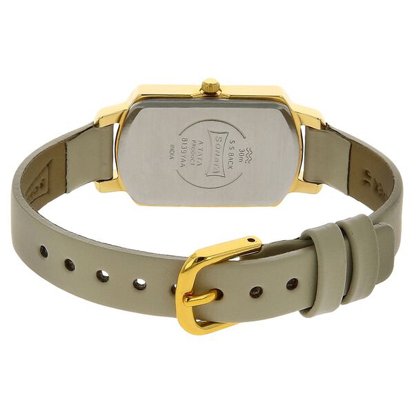 Sonata Elite White Dial Women Watch With Leather Strap - image number 3