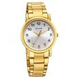 Sonata Classic Quartz Analog Silver Dial Golden Stainless Steel Strap Watch for Men - image number 0