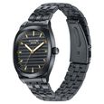 Poze By Sonata Quartz Analog Black Dial Black Metal Strap Watch For Men - image number 4