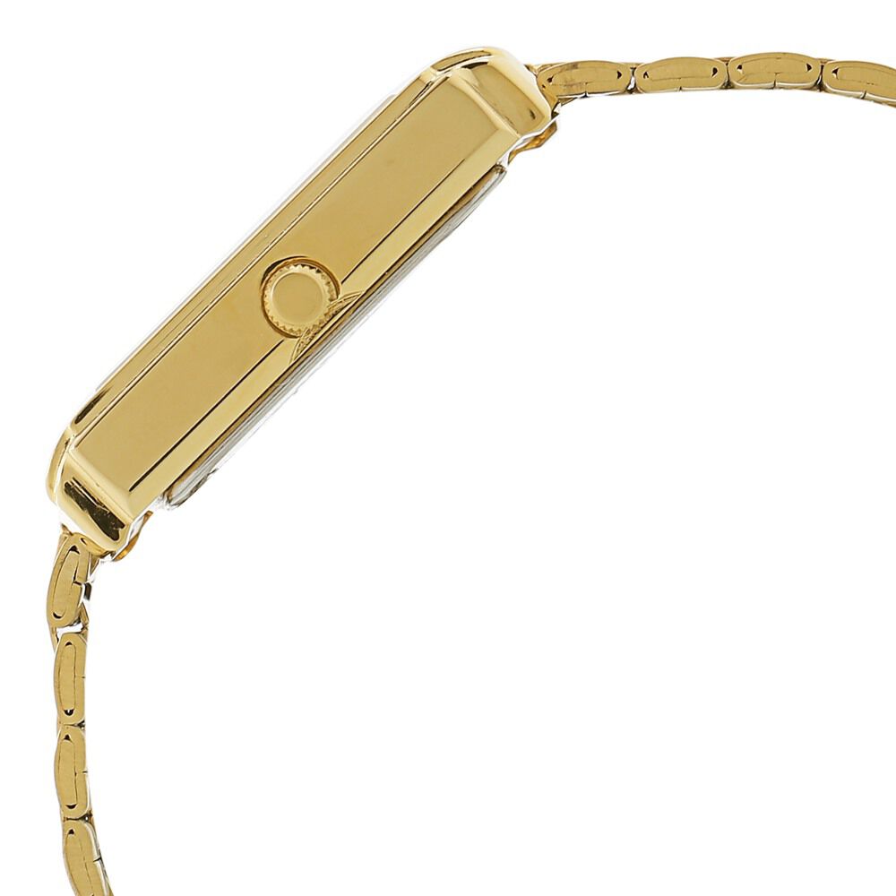 Sonata Quartz Analog Champagne Dial Metal Strap Watch for Men