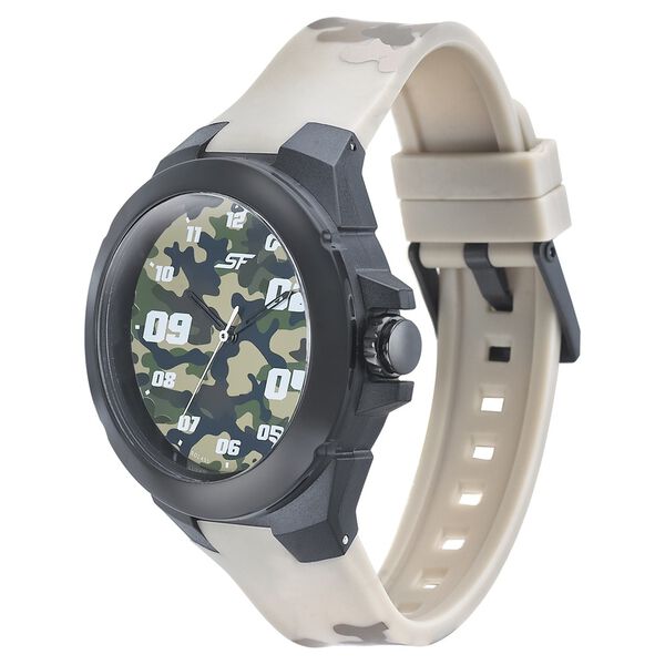 SF Turbo Quartz Analog Multicoloured Dial PU Strap Watch for Men - image number 1