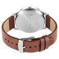Sonata Force Quartz Analog with Day and Date Black Dial Leather Strap Watch for Men - image number 3