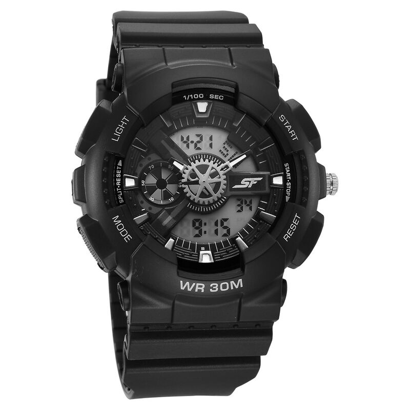 Buy Online SF Sleek All-Black Chronograph Men's Watch Modern