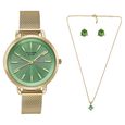 Sonata Poze Quartz Analog Green Dial Metal Strap Watch For Women - image number 1