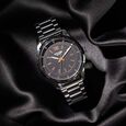 Sonata Poze Quartz Analog Black Dial Metal Strap Watch For Men - image number 0
